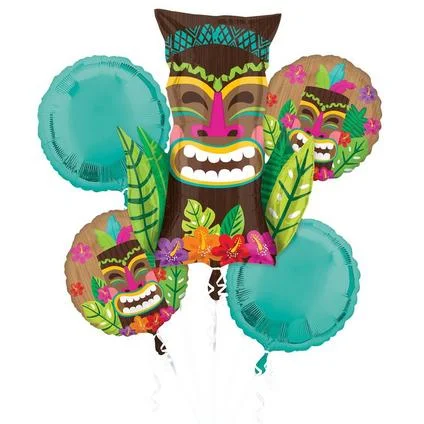 Vintage Tik Mylar Balloon Bouquet | 5pcs