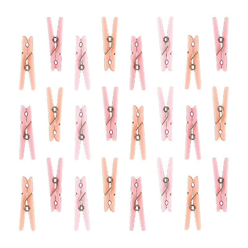 Clothespins Party Favors Pink 1 3/8" x 3/8" | 24ct