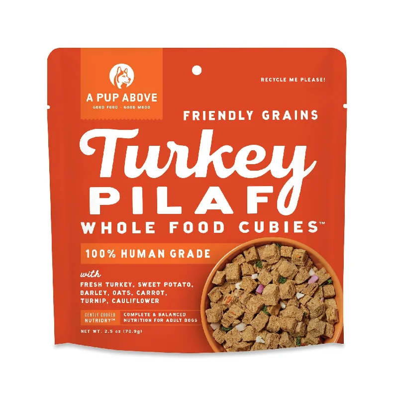 A Pup Above Air Dried Cubies Turkey Pilaf 2.5oz