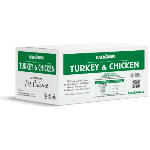 Basic Turkey & Chicken Combo 12LB - Frozen Raw Food - Back2Raw