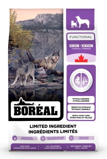 Boreal Functional Limited Ingredients All Breeds Venison Dog (NEW)