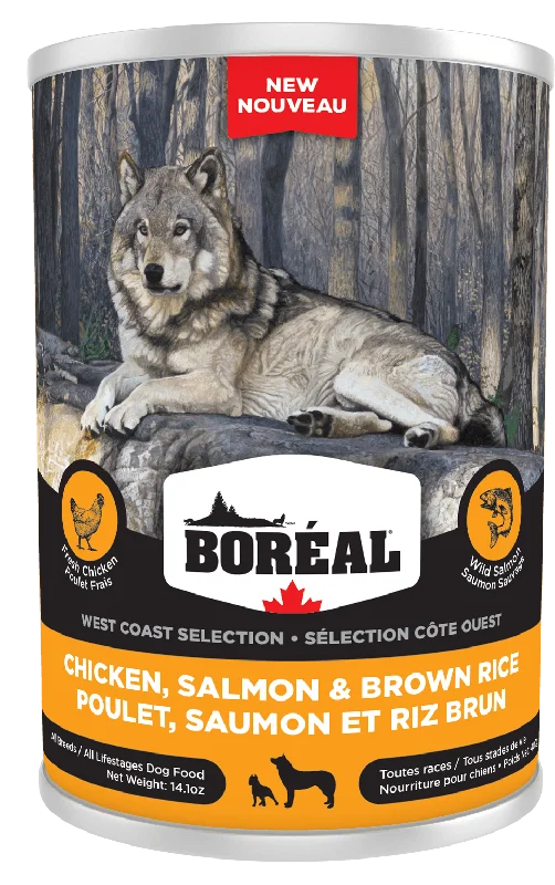 Boréal West Coast Selection Dog - Chicken, Salmon & Brown Rice 400g - Wet Dog Food - BORÉAL