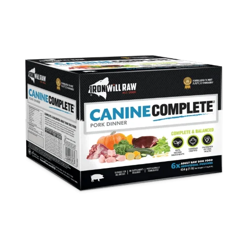 Canine Complete Pork Dinner - Frozen Raw Dog Food - Iron Will Raw