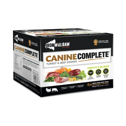 Canine Complete Turkey & Beef Dinner - Frozen Raw Dog Food - Iron Will Raw