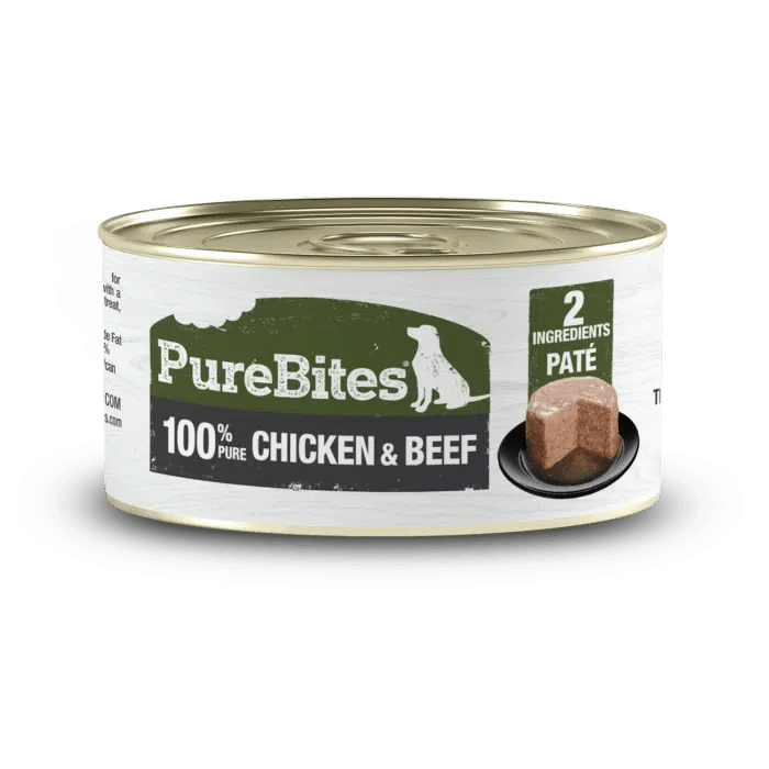 Chicken & Beef Pure Protein Paté for Dogs - Wet Dog Food - PureBites