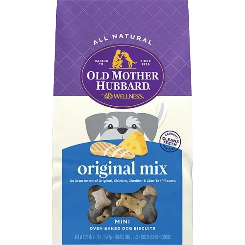 Classic Oven Baked Assorted Original Mix Mini - Dog Treats - Old Mother Hubbard