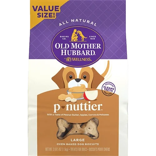 Classic Oven Baked P-Nuttier Large - Dog Treats - Old Mother Hubbard