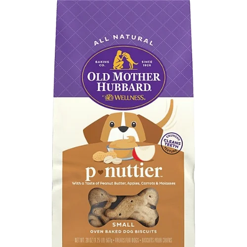 Classic Oven Baked P-Nuttier Small - Dog Treats - Old Mother Hubbard