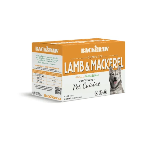 Complete Lamb & Mackerel 4LB - Frozen Raw Food - Back2Raw