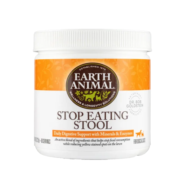 Earth Animal Stop Eating Stool Supplement for Dogs & Cats