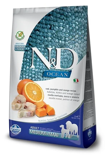 Farmina Ocean Cod & Orange with Pumpkin Grain Free Dry Dog Foods