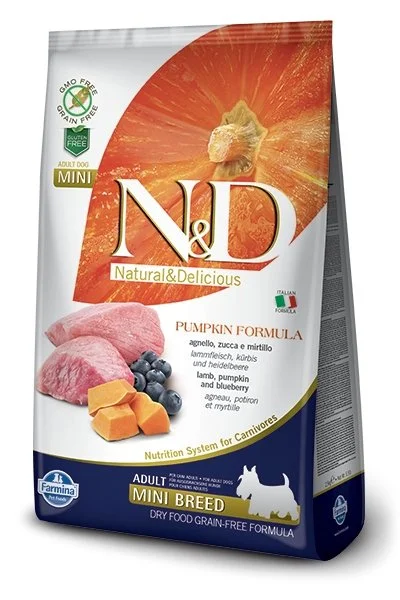 Farmina  Lamb & Blueberry with Pumpkin Adult Grain Free Dry Dog Foods