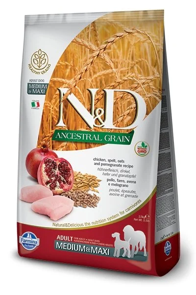 Farmina Ancestral Grain Chicken & Pomegranate Adult Dry Dog Foods