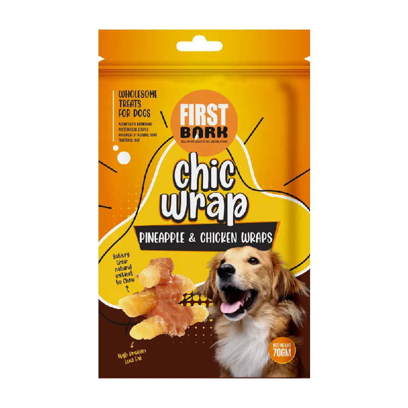 First Bark Pineapple & Chicken Wrap Dog Treats