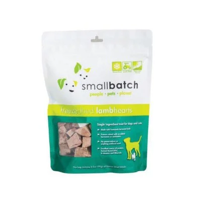 Freeze Dried Lamb Hearts 3.5oz - Freeze Dried Dog Treats - smallbatch