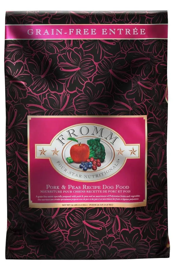 Fromm Four Star Grain Free Pork And Peas Recipe Dry Dog Food