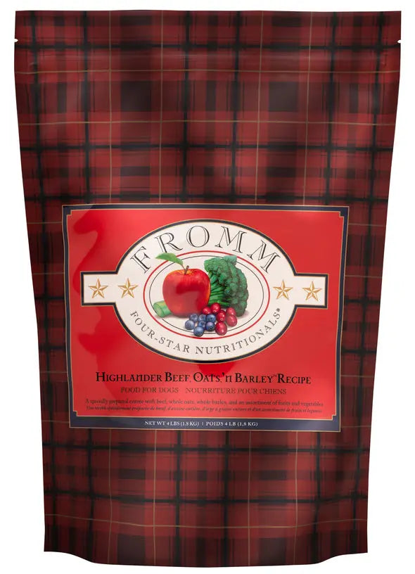 Fromm Four Star Highlander Grain Inclusive Beef Oats And Barley Dry Dog Food