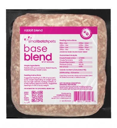 Frozen Rabbit Blend 2lb - Frozen Raw Food - smallbatch