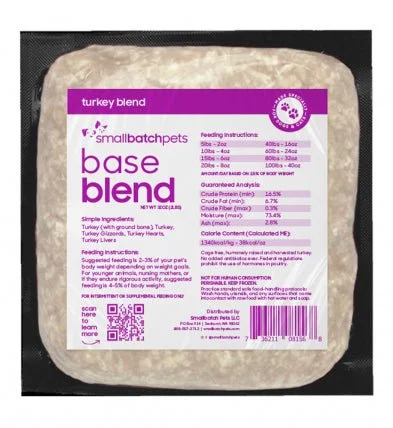 Frozen Turkey Blend 2lb - Frozen Raw Food - smallbatch