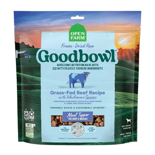 Goodbowl Grass-Fed Beef Recipe - Freeze Dried Raw Topper - Open Farm