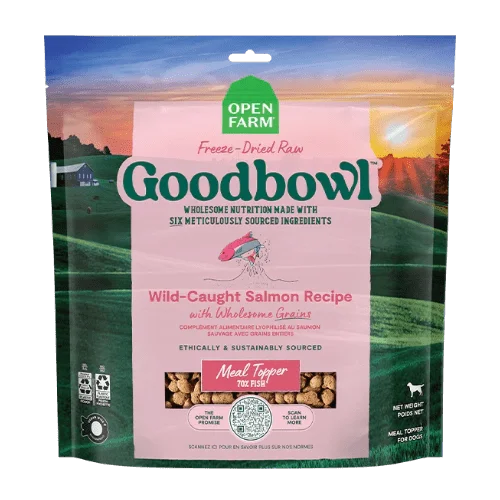 Goodbowl Wild-Caught Salmon Recipe - Freeze Dried Raw Topper - Open Farm