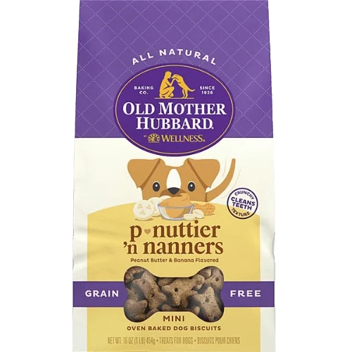 Grain Free P-Nuttier 'N Nanners Mini - Dog Treats - Old Mother Hubbard