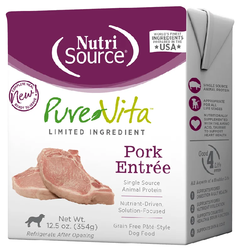 Grain Free Pork Entrée - Wet Dog Food - NutriSource