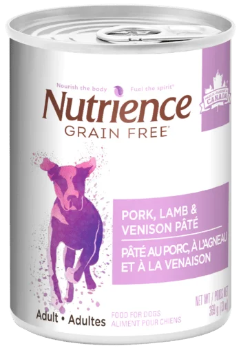 Grain-Free Pork, Lamb & Venison Pâté for Dogs - Wet Dog Food - Nutrience