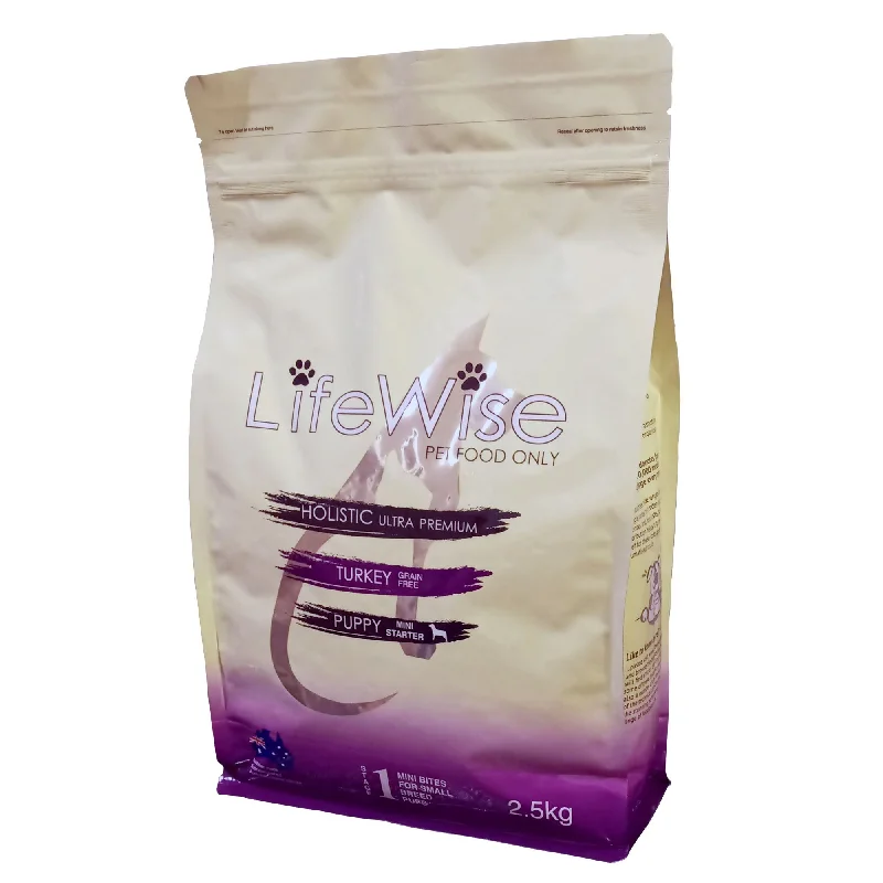 LifeWise Puppy Stage 1 Grain Free Mini Starter Turkey Dry Dog Food 2.5kg