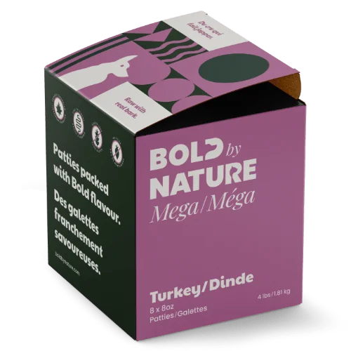 Mega Turkey - Frozen Raw Dog Food - Bold By Nature