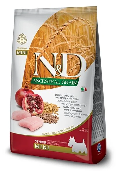 Farmina  Ancestral Grain Senior Chicken & Pomegranate Mini 5.5 lbs