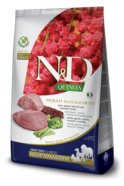 N&D Quinoa Weight Management Lamb -Dry Dog Food-Farmina