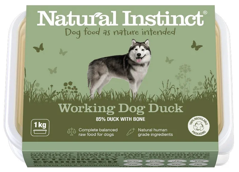 Natural Instinct Natural Working Dog Duck 1kg