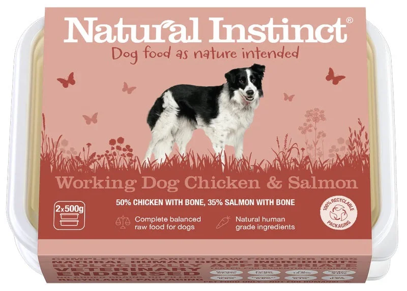 Natural Instinct Natural Working Dog Salmon Twin Pack 2 x 500g