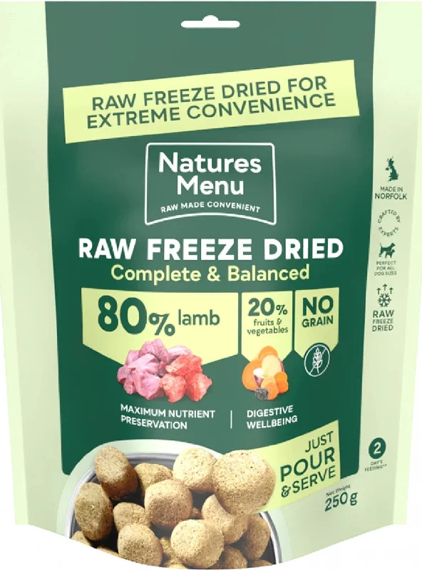 Natures Menu Freeze Dried 80/20 Lamb 250g