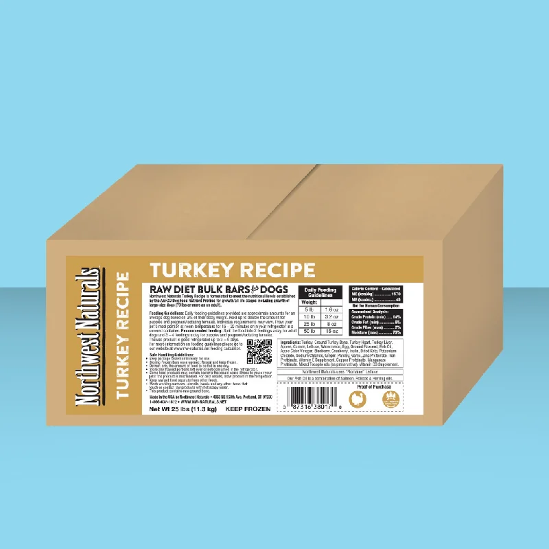 Northwest Naturals Bulk Dinner Bars Turkey 25#