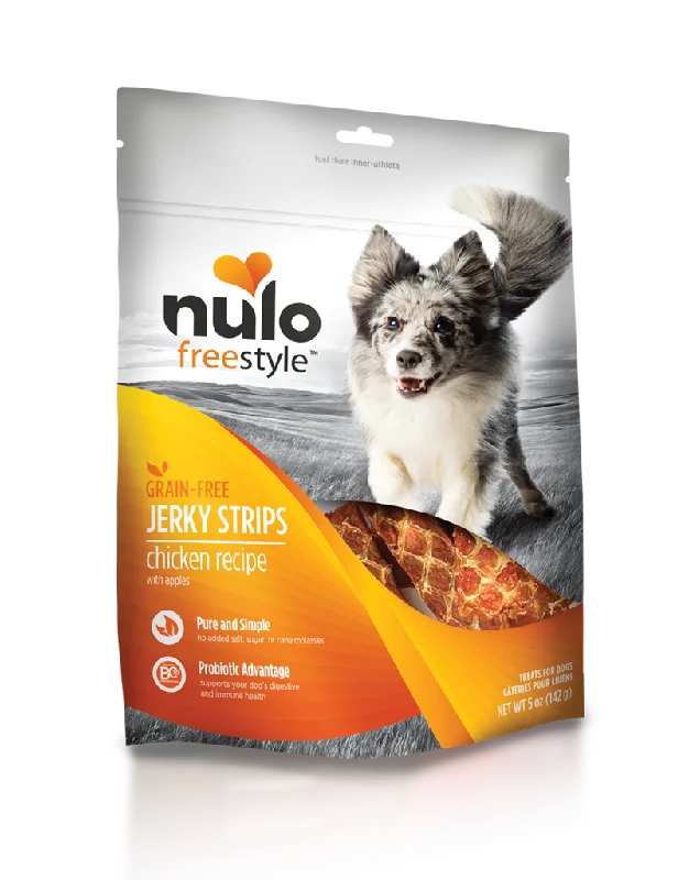 Nulo Freestyle Grain Free Chicken with Apples Recipe Jerky Dog Treats