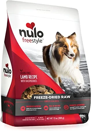 Nulo Freestyle Grain-Free Lamb Recipe With Raspberries Freeze-Dried Raw Dog Food