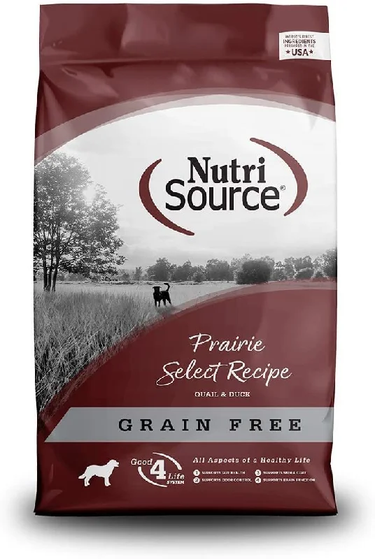 NutriSource Dog Grain Free Prairie Select Quail & Duck