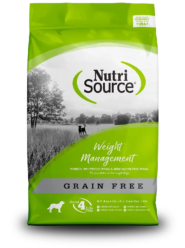 NutriSource Dog Grain Free Weight Management Turkey & Menhaden Fish