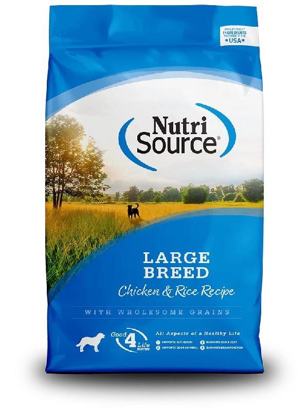 NutriSource Dog Large Breed Chicken & Rice Formula 26lb