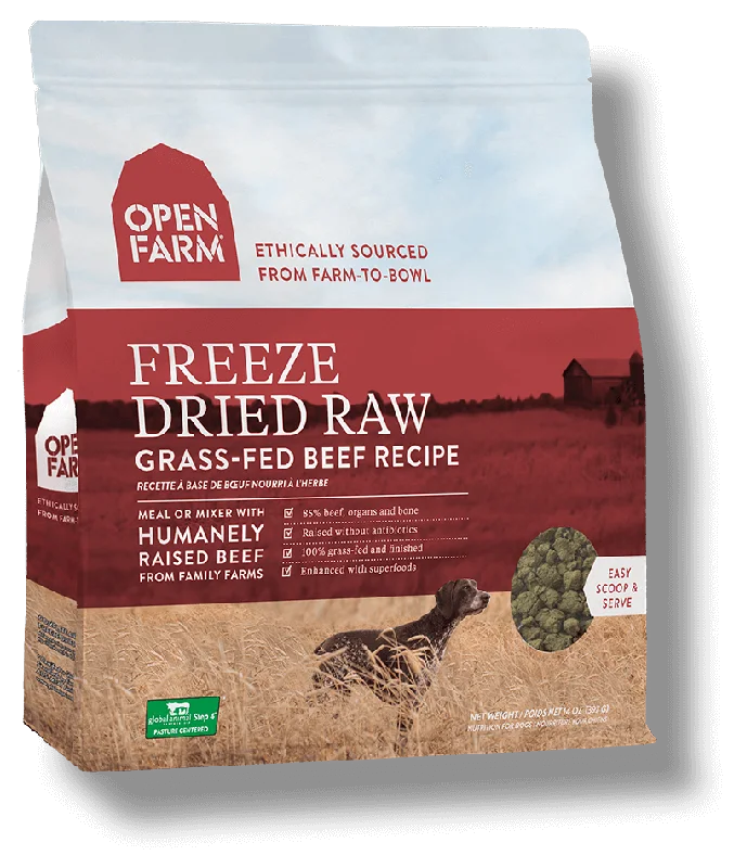 Open Farm Grass-Fed Beef Freeze-Dried Dog Food