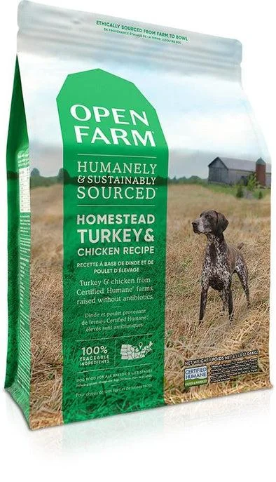 OPEN FARM GRAIN FREE HOMESTEAD TURKEY & CHICKEN RECIPE DRY DOG FOOD