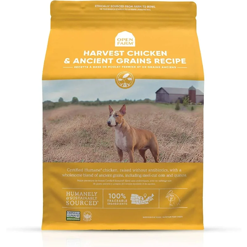 OPEN FARM HARVEST CHICKEN & ANCIENT GRAINS DRY DOG FOOD