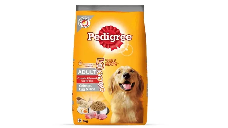 Pedigree Adult Dry Dog Food (High Protein Variant) – Chicken, Egg & Rice, 3 Kg Pack