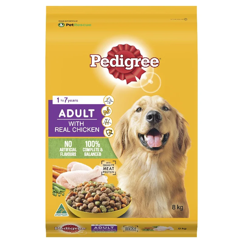 Pedigree Meaty Bites Dog Adult Dry Food Chicken 8kg