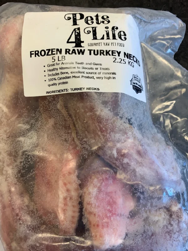 Pets 4 Life Raw Turkey Necks 5lb