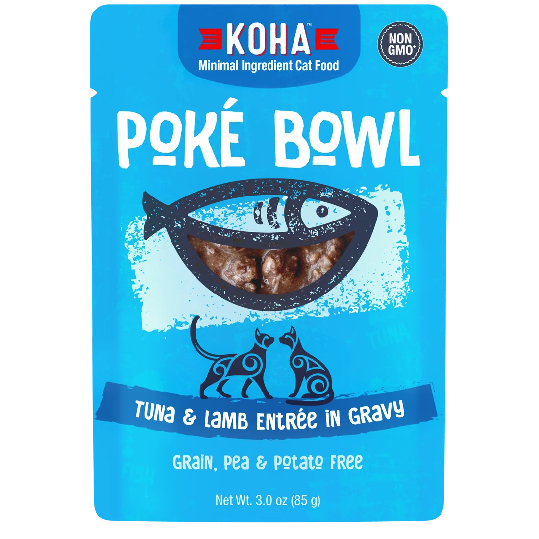 Poké Bowl Tuna & Lamb Entrée in Gravy for Cats