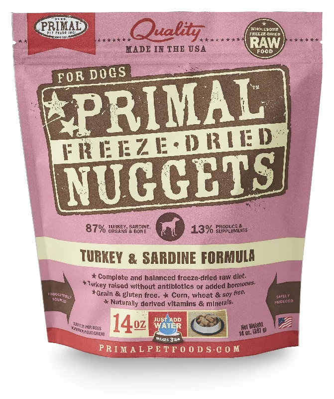 Primal Dog - Freeze Dried - Turkey and Sardine