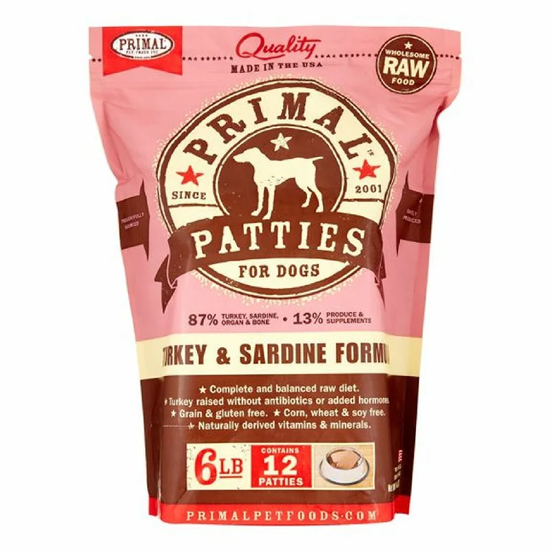 Primal Dog - Patties - Turkey & Sardine